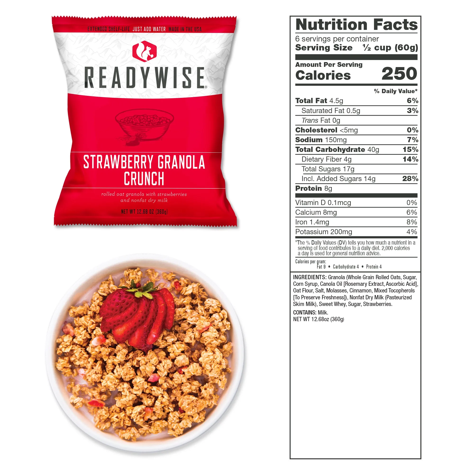 ReadyWise - 2160 Serving Package (18 buckets) - 12 Entrée and 6 Breakfast