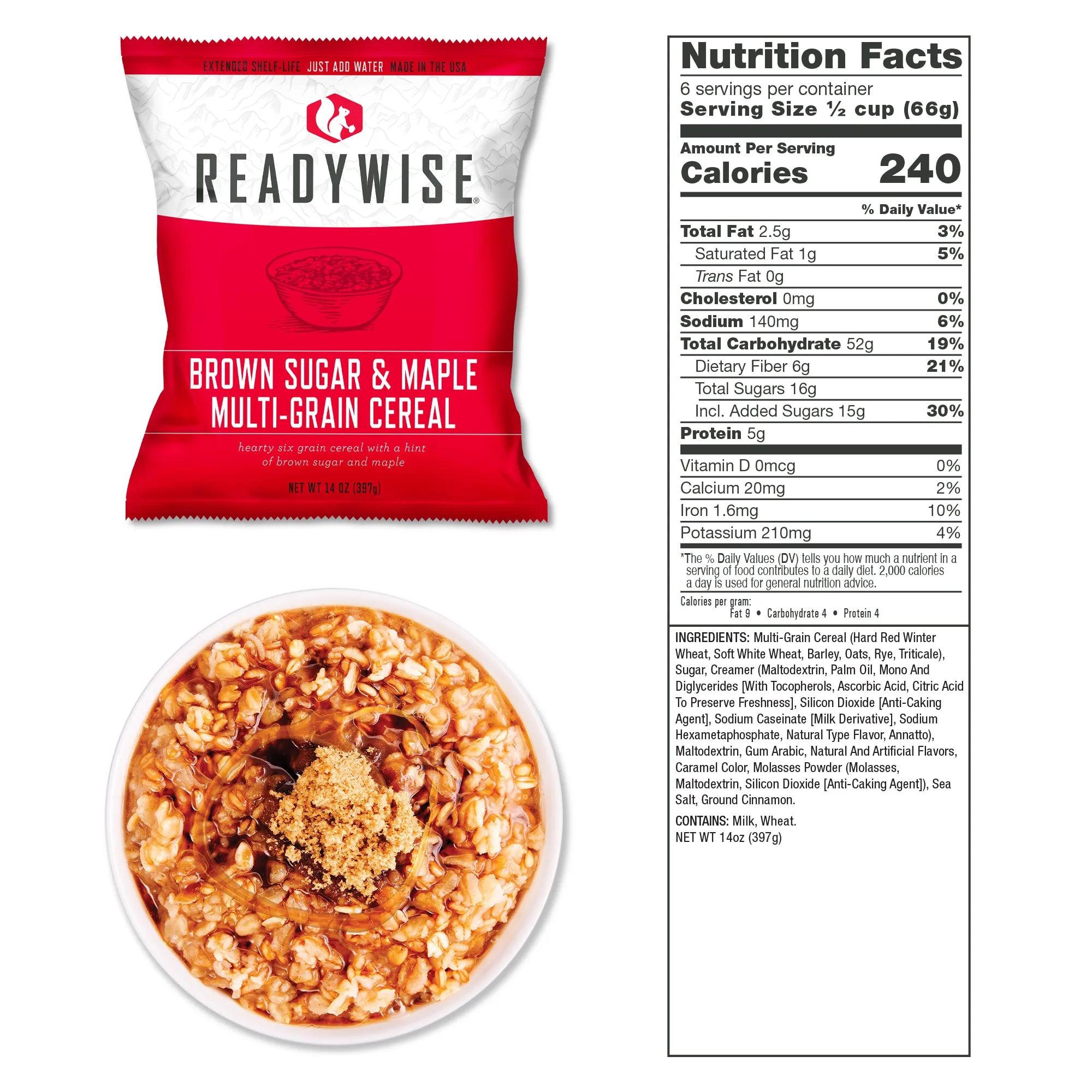 ReadyWise - 4320 Serving Package - (36 Buckets) 24 Entrée and 12 Breakfast