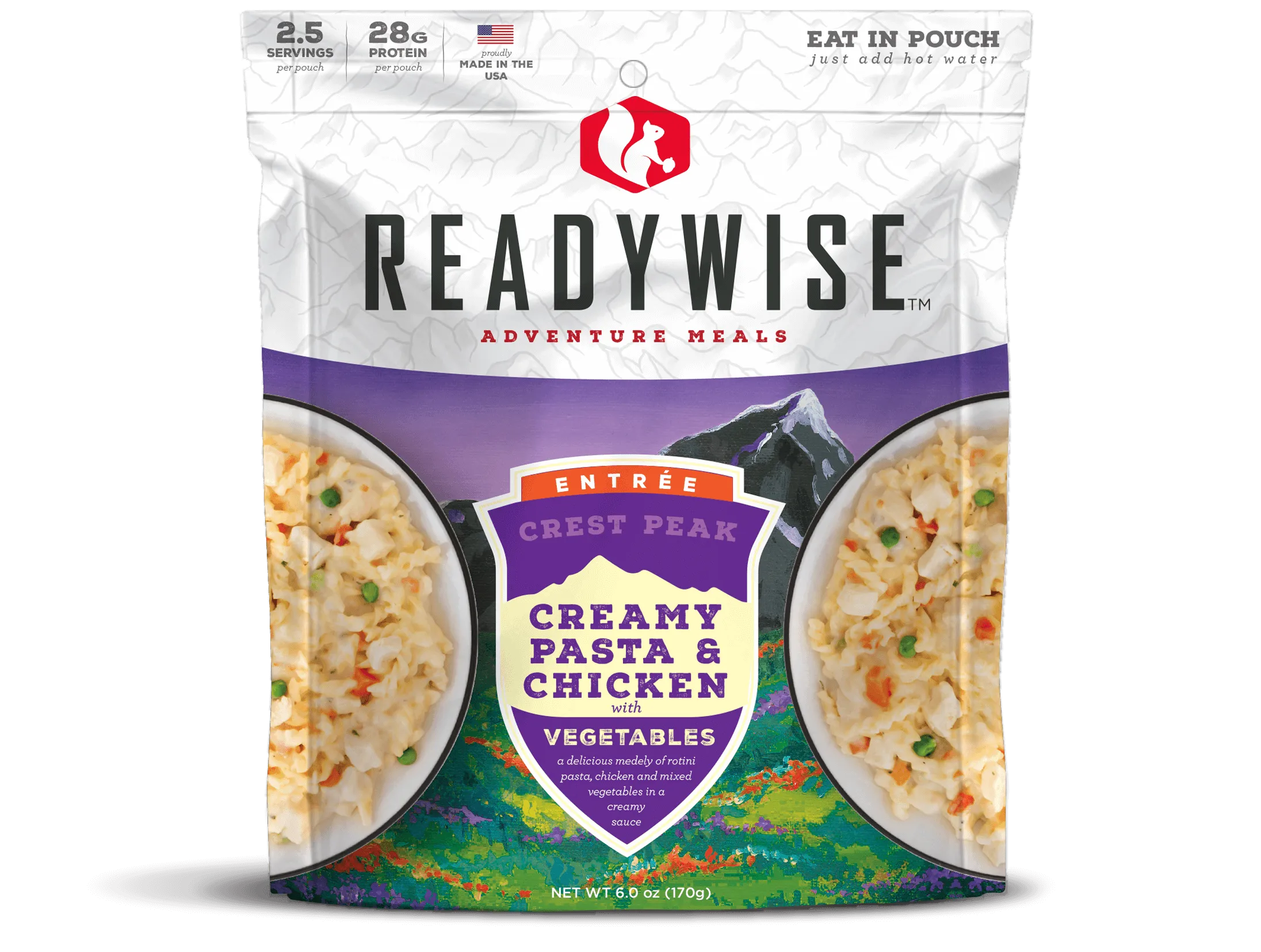 ReadyWise - Crest Peak Creamy Pasta & Chicken - 6 Pack