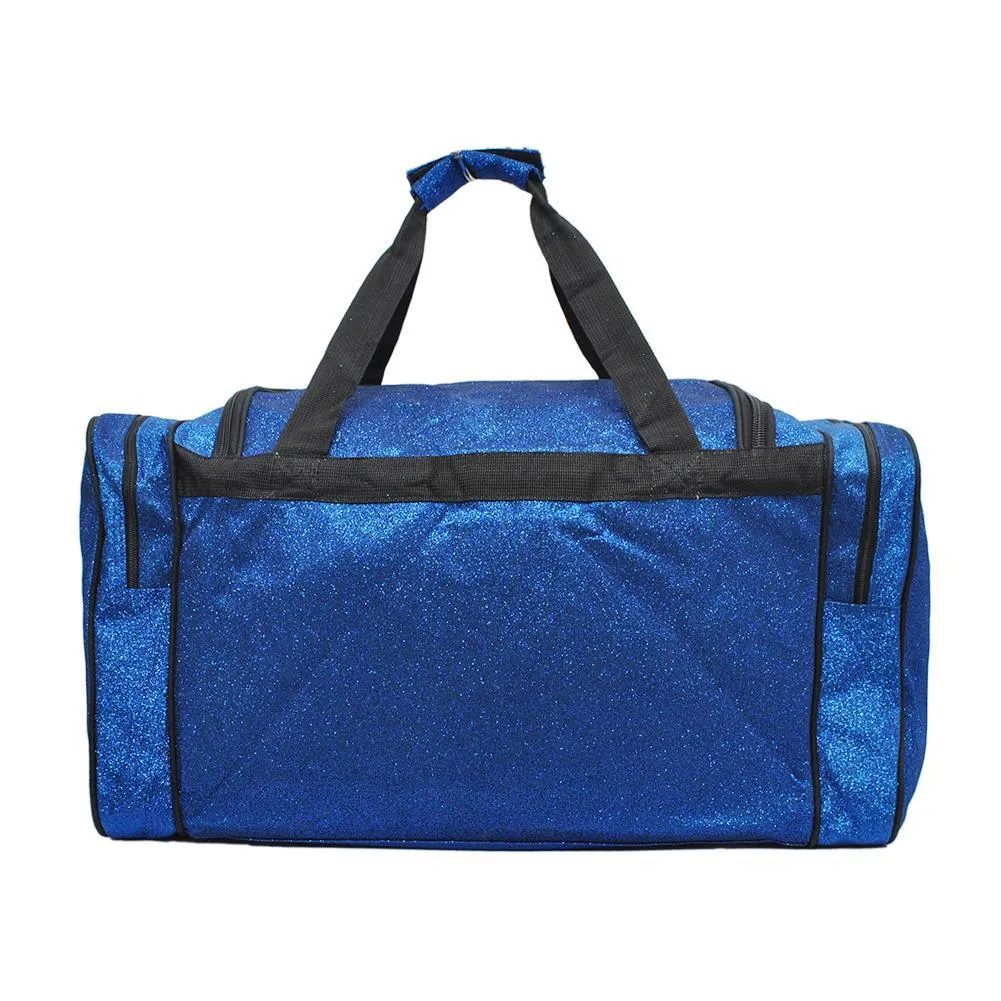 Royal Blue Glitter NGIL Canvas 20" Duffle Bag