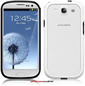 Samsung Galaxy S3 Bumper Case Black/White