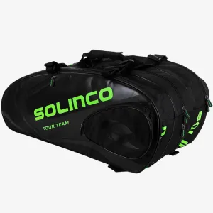 Solinco Tour Team 15-pack tennis bag - Black/Green