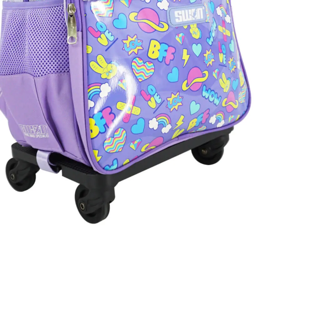 SWAN SHINE PRIMARY (XL) STAIRCASE TROLLEY SCHOOL BAG