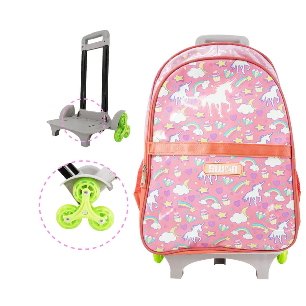 SWAN SHINE PRIMARY (XL) STAIRCASE TROLLEY SCHOOL BAG