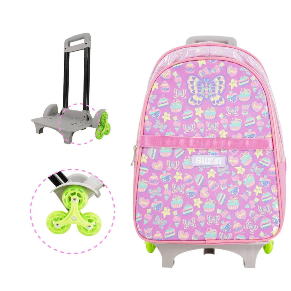 SWAN SHINE PRIMARY (XL) STAIRCASE TROLLEY SCHOOL BAG