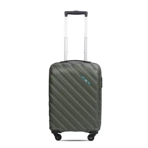 THE CLOWNFISH Armstrong Luggage ABS Hard Case Suitcase Four Wheel Trolley Bag- Bottle Green (Small Size,54 cm-20 inch)