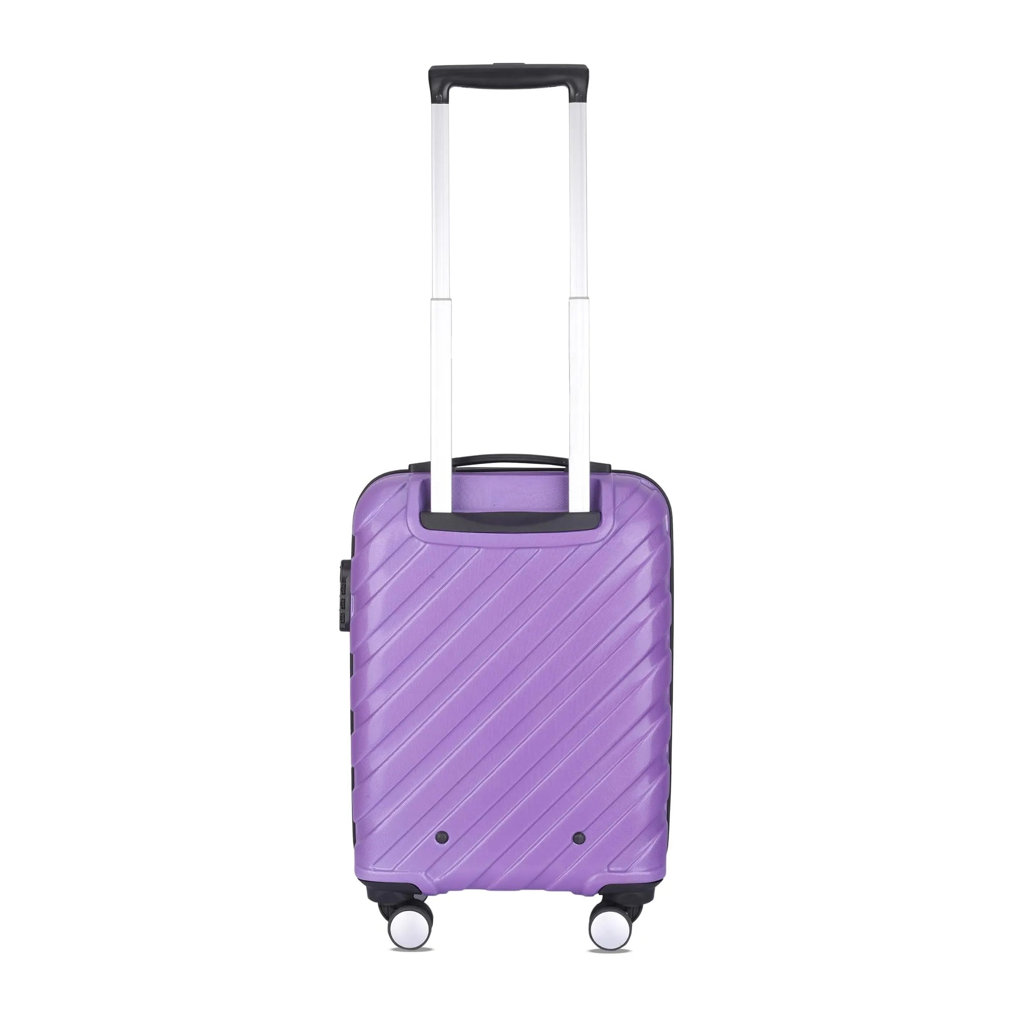 THE CLOWNFISH Wanderwheels Series Luggage ABS Hard Case Suitcase Eight Wheel Trolley Bag- Purple (52 cm- 20.5 inch)