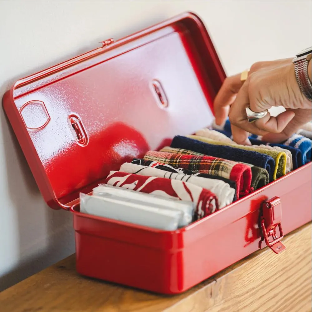 Toyo Steel Trunk Shape Toolbox T-320 Red