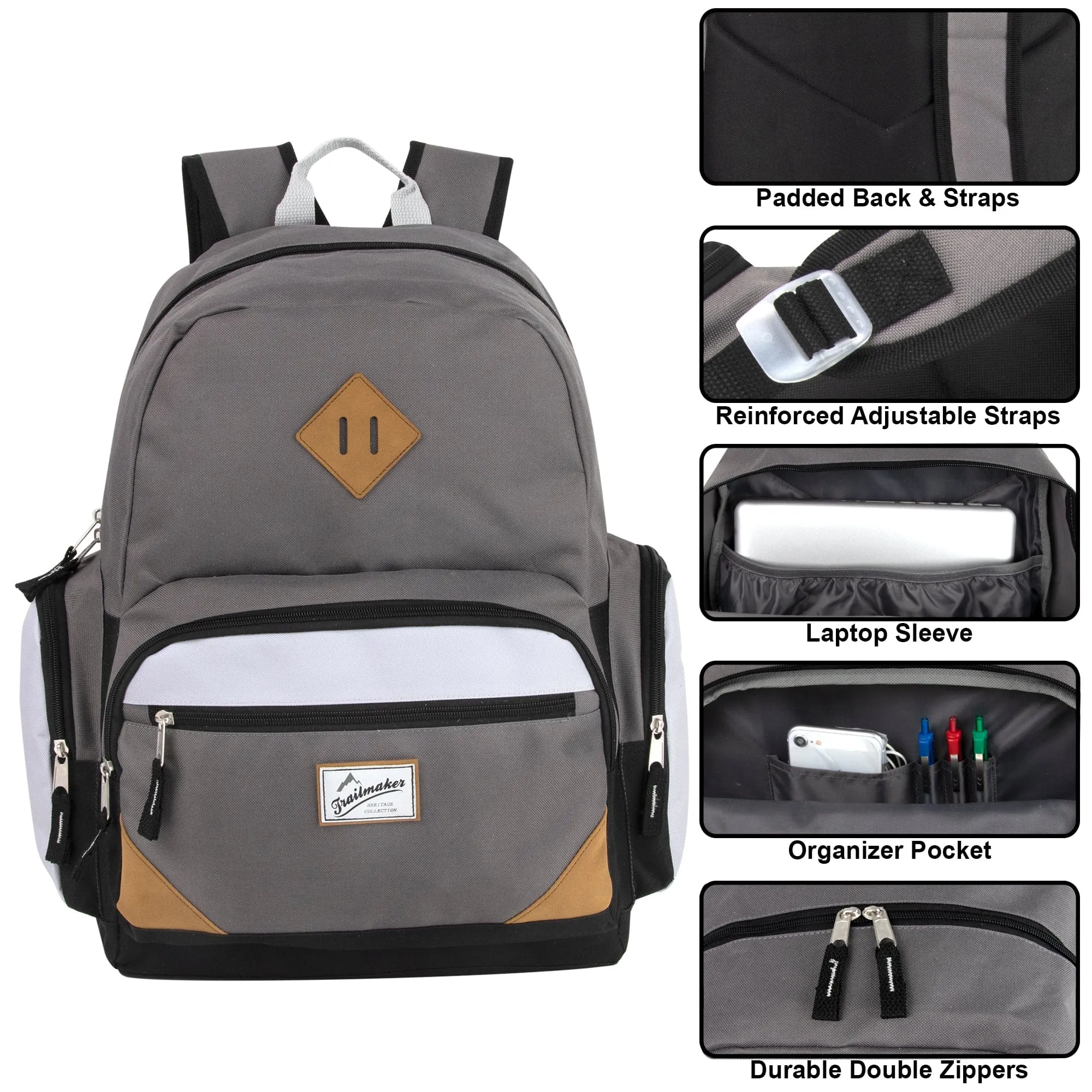 Trailmaker 19 Inch Duo Compartment Backpack with Laptop Sleeve