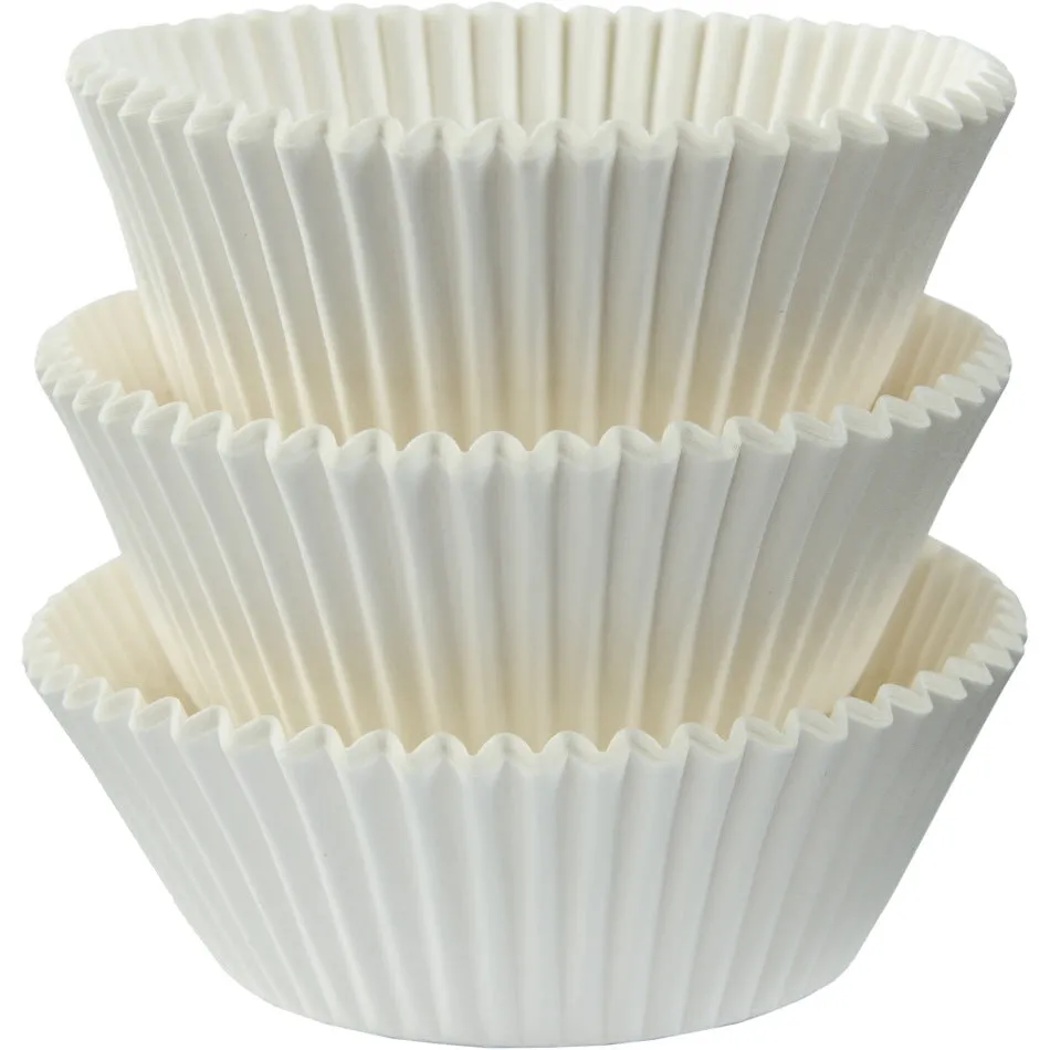 White Cupcake Cases 75pk